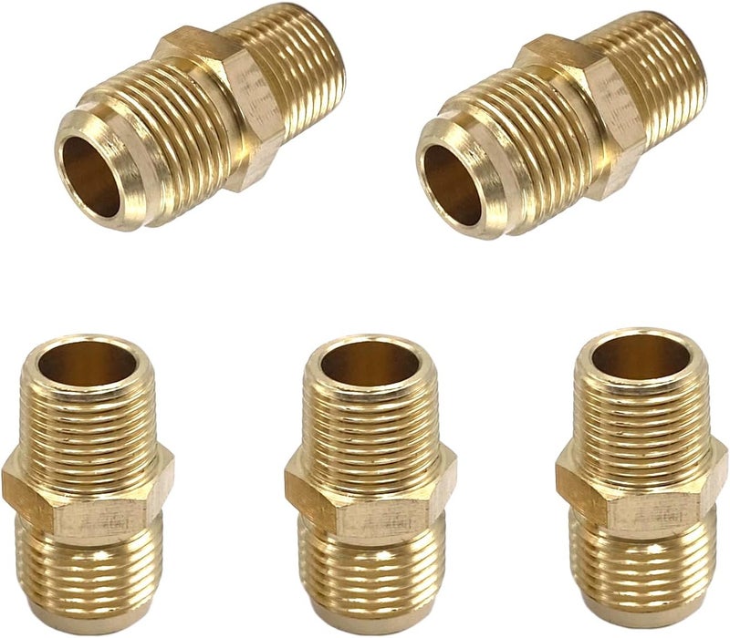 Bumugufu 5 قطع 3/8" NPT × 1/2" تركيبات أنابيب نحاسية - Image 3
